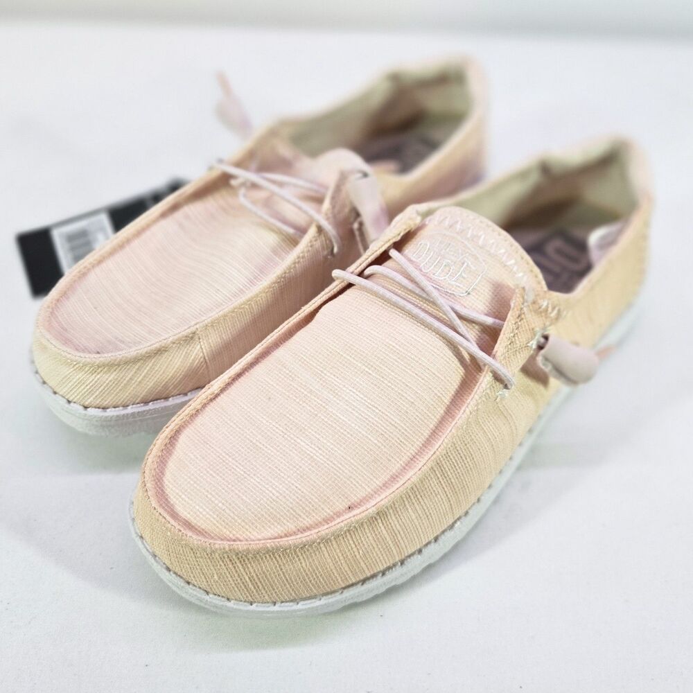 Hey Dude Wendy Star Pink Women’s Shoes Size 6 New With Tags